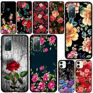 Casing Samsung Galaxy A02 A32 5G A72 4G A01 EU M02 Phone Cover C-MA100 Rose Flower Soft Silicone Cas