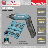 MAKITA DF001DW SCREW DRIVER (DF 001 DW) 220RPM 1YEAR WARRANTY