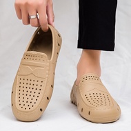 Men Peas Shoes EVA Casual Small Leather Shoes Anti-slip Lightweight Driving Shoes Men Peas Shoes