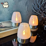 Solar Power Tea Lights Outdoor Flameless Flicker,Solar Tea Lights Outdoor Waterproof,Small Solars Te