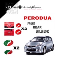 PERODUA MYVI 2008-2010 EMBLEM LOGO 2PCS FRONT & REAR STICKER