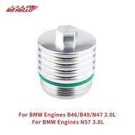 Cool Billet Aluminum Oil Filter Housing Cap For BMW engines B46/B48/N47 2.0L For BMW engines N57 3.0