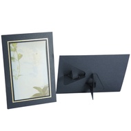 Hot-selling Small Bracket Black Gilding Double Bracket Paper Photo Frame 6R Cardboard Photo Frame 4X