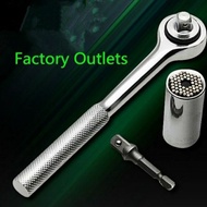 1 Set Soket Spanar Universal  | pemegang kepala haus | Pemutar Skru 7mm - 19mm