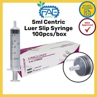 Medical Unigloves Connecx Syringe 5 mL CC MDA sterile box of 100pcs