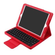 Wireless Bluetooth Keyboard Protective Case Magnetism Absorption Function Detached Cover Tablet Bracket for 9.7inch New iPad 2017 Release Model iPad Pro iPad Air and iPad Air 2 Tablets Red - intl