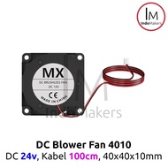 DC Blower Fan Turbo Fan 4010 DC 24V 2 pin Cable 100cm