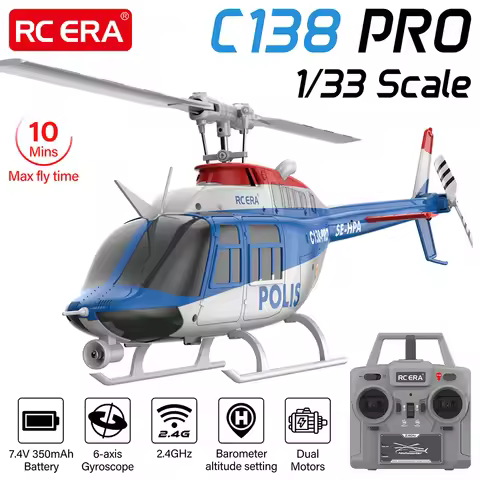 RC ERA C138 PRO Helicopter 1/33 6 Channel 6-Axis Gyro 2.4G Optical Flow Positioning 100M Distance 10