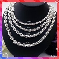 SilverWholesale #N130 Pure Silver 990 Sauh Necklace For Men - Rantai Sauh Perak 990 Untuk Lelaki (10