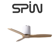 SPIN TIMBER 3 BLADE 60 INCH WHITE CEILING FAN WITH REMOTE CONTROL
