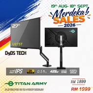 TITAN ARMY 27” DyDs Ultra Fast IPS QHD 425Hz OC 0.5ms 97%DCI-P3 HDR600 NO STAND Gaming Monitor (U275