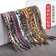 Shoe Lace Adapter aj1af1No. 1 Casual Shoes Sneakers Leopard Zebra Snake Pattern Shoelaces One Pair L