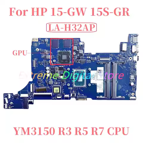 LA-H32AP For HP 15-GW 15S-GR notebook computer motherboard with AMD YM3150U R3 R5 R7 CPU WITH GPU 10