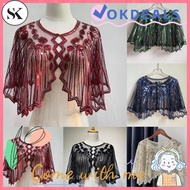 SK Flapper Shawl Fashion 1920s Women Sequin Deco