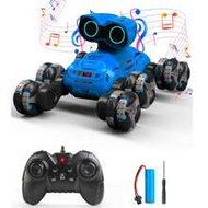 1pc 8WD Remote Control Stunt Car Toy Robot Dog, 2.4Ghz RC Car With LED Eyes, Cool Lights, Auto Demo,