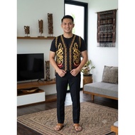 Dayak motif embroidered Vest, Borneo motif Vest, Ulu Kenyah Bidayuh Kalimantan people's clothes
