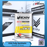 EXN LUBE Engine Oil - 10w60 (4 Litre) - Fully Synthetic Engine Oil - EXTENTIOS TURBO TECH