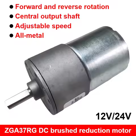 ZGA37RG DC Motor 12V 24V DC Gear Motor 2.5RPM/5RPM/10RPM/50RPM/100RPM/150RPM/200RPM/300RPM/550RPM/10