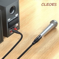 CLEOES XLR Cable Aux Line, Audio To XLR 6.35 Large Three Core Jack 6.5 Balanced Microphone Cable, Wi