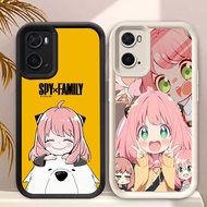 C-7 Spy x Family Black White Casing for OPPO A57s A76 A57e A36 A57 A77 A77S A96