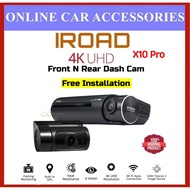 IROAD X10 Pro 128GB Front & Rear 4K UHD Dashcam Car Recorder Night Vision ADAS Sony STARVIS 2
