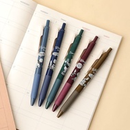 迪士尼小熊維尼復古原子筆5入組-Disney 文具 彩色復古色鋼珠筆