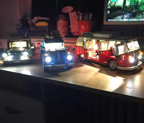 LED Light Kit For Creator Technic Car 10220/10242/42056/10252/10194/76023 (Not Included Building Blo