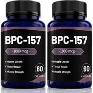 2PCS BPC-157 Peptide Capsules 1000Mcg, Muscle Recovery, Tissue Repair & Physical Strength port, 120 