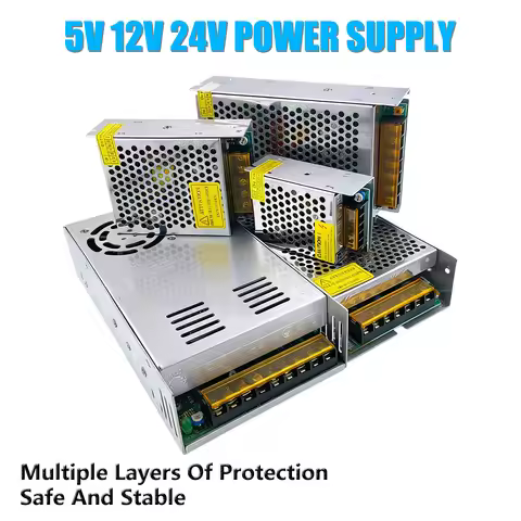 5V 24V Power Supply 12V Regulated Power Supply AC 220V 110V TO DC 12 Volt Power Supply For Room Decr