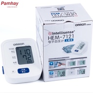 【Free Battery】Omron HEM 7121 Automatic Blood Pressure Monitor Portable LCD Digital Upper Arm Blood P
