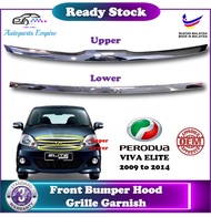 【 Perodua Viva Elite 】 Front Bumper Grille Chrome Moulding Garnish - Upper or Lower Parts ( 2009 - 2