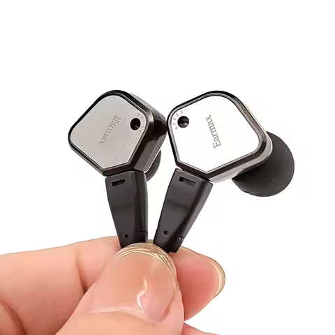 Classic Flagship Earmax IE80 IE80S Original In Ear Headphones Bass HIFI Earphone Headset Silver Plat