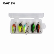 OAG12W 5PCS Hard CrankBait, Japan Style 3.8g Weight Crankbait Fishing Lure,  Wobbler Action 4.5cm Le