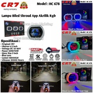 Original APP Biled Lamp C678 CR7 DEVIL Plus Shroud Acrylic RGB Lens Blue Lens 4.5 inch With Cooling 
