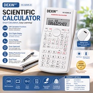 [ Gstore ] DEXIN KK-82MS-B Scientific Calculator 2 LINE 240 Multifunctional Portable School Office S