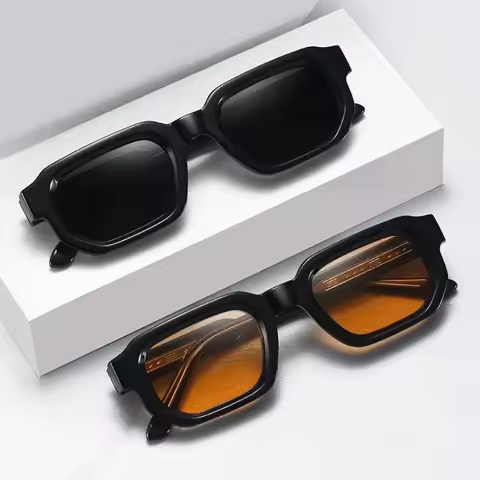Fashion Square Frame High-Quality Acrylic CP-Plugged Sunglasses Outdoor Sports UV400 UV Protection G