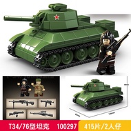 2025 New Soviet T26 Tank Destroyer BT7 Heavy Firepower Air Defense Self-Propelled Gun Armor Vehicle 