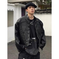 Men's PU leather vertical form Jikirou Jacket