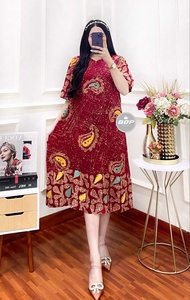 DASTER MAURA CAP BUSUI MURAH DASTER RAYON TEBAL REMPEL DASTER  BATIK CAP PEKALONGAN