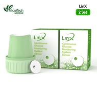 MicroTech LinX CGM 2 Sets 24/7 Glucose Monitoring 15-Day Real-Time Continuous Glucose Monitor No Fin