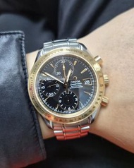 🔥[現貨]OMEGA Speedmaster 歐米茄超霸 323.21.40.44.01.001 黑面 40mm 18K玫瑰金圈 2015年全套 omega/omega seamaster/omega