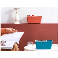 Household Lazy Double-Layer Snack Box, Melon Seed Artifact, Square Drainable Fruit Plate, Household 