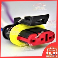 PROTON EXORA H1 FOG LAMP BULB SOCKET CONNECTOR (FEMALE) - 3 PIN With WIRE  SPORT LIGHT H1 ADAPTER