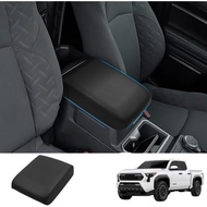 Center Console Armrest Cover with Nappa Leather Compatible with 2024 2025+ Tacoma ＆ 2025+ 4Runner SR