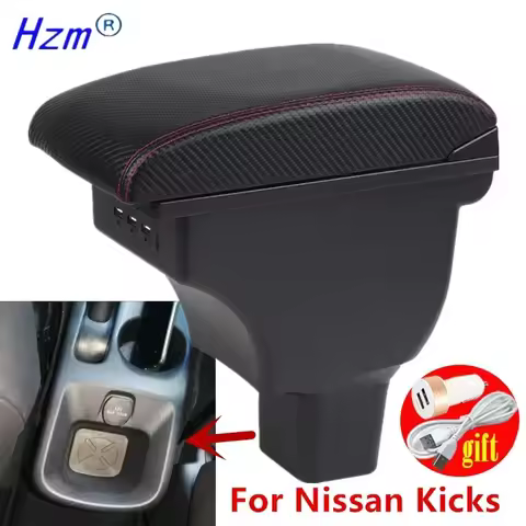 For Nissan Kicks Armrest For Nissan Kicks Car Armrest box 2016-2024 Interior Dedicated Retrofit Stor