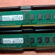 2 PCS of Kingston DDR3 4GB (TOTAL 8GB) 1333 1.5V DESKTOP RAM