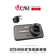 UCAM กล้องติดรถยนต์ รุ่น U18 กล้องหน้า-หลัง มีโหมดจอดรถ บันทึกวนทับอัตโนมัติ พร้อมระบบสัมผัส