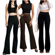 Flare Pants - Highwaist Flare Pants - Women's Semi Cutbray Culottes