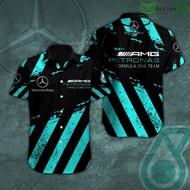 Petronas Petrolium Company Mercedes F1 Hawaiian Shirt