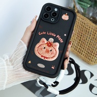 HP New Texture Embroidery Piggy Casing Infinix Hot 50 Pro Plus Smart 9 8 Hot 50I 40I Itel P55 4G A70